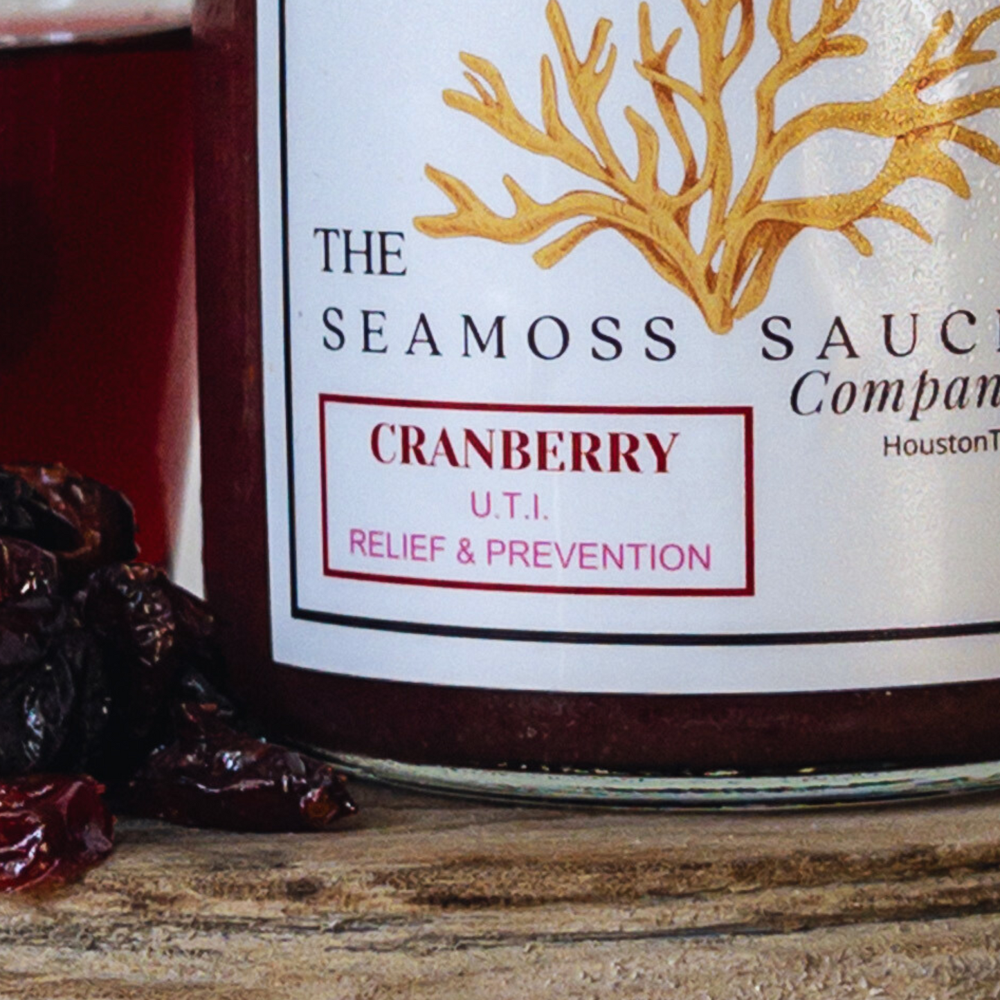 Organic Cranberry Sea Moss Sauce | U.T.I. Relief